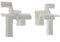 cyclingcolors 2x Tulipe volet roulant monobloc quart de rond pour lames de 7 à 9mm PVC blanc Entonnoir Rail de guidage Universel Protection Fenêtre Store Accessoire