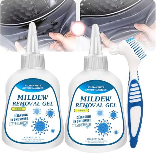 Mould Remover Gel, 400g Black Mold Remover Gel Large Capacity Mould And Mildew Cleaner Gel For Washing Machine Bathroom Tile Kitchen Sinks Cleaning