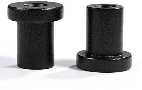 4 Stück Schiebe-Scheunentor-Wandschienen-Abstandshalter, Starke Verbindungsstücke aus Karbonstahl für Schiebe-Scheunentore, Bauernhof, Garage, Keller, Schwarz