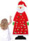 Adventskalender 2024, 1,1 m Wand-Weihnachtsmann-Adventskalender mit Taschen, 24 Tage, wiederverwendbarer Weihnachts-Countdown-Kalender, hängende Weihnachtsdekorationen (Rot)