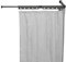 Tringle Douche Angle Reglable avec Rideaux de Douche, 3/4/5 Pli Barre de Douche Angle Sans Percage, 200cm Rideau de Douche avec Anneaux, Sechoir a Linge Pliable (gris, 4 plis)