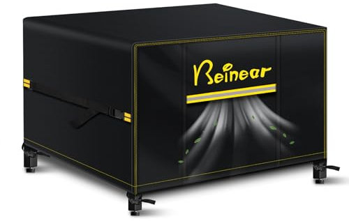 Beinear Garden Furniture Cover Waterproof Square 250 x 250 x 90 cm, Outdoor Patio Rattan Sofa Table and Chair Set Cover with Air Vent, Windproof Buckles, Anti UV/Tear 420D Oxford Fabric