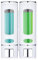 Handseifenspender zur Wandmontage, 400ml*2 Nachfüllbarer Flüssiglotion-Seifenspender, Große Kapazität Duschpumpenspender und Organizer für Badezimmer, Küche, Hotel, Duschgel Shampoo Spender (weiß)