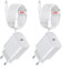 Chargeur USB C Rapide for iPhone 16/16 Pro/16 Pro Max/16 Plus/15 Pro/15 Pro Max/15 Plus, 25W Type C Prise Adaptateur et 2 câbles Mural Secteur Alimentation (4-Pack)