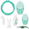 Kit Accessori ricambio Aerosol con Maschera Adulto e Pediatrica, Ampolla Neosol, Boccaglio, Forchetta nasale, Elastici, Tubo. Compatibile con tutti gli Aerosol.