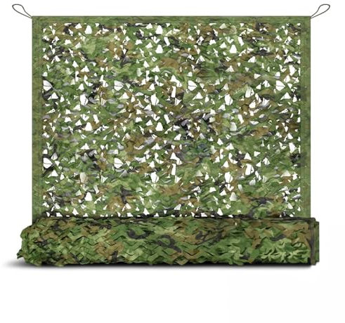 Tarnnetz Militär, Camouflage Netz für Jagd Schießstand Party-Deko Sonnenschutz, 1m 2m 3m 4m 5m 6m 7m 8m 9m 10m Tarnung für Wald Armee Auto & Zelt