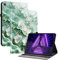 TEDTIKJT Funda para Lenovo Tab K10 10.3 Pulgadas 2021 Tableta Carcasa Flip PU Cuero Protectora con 2-Ranura Tarjetas Función de Soporte Carcasa para Lenovo Tab K10 10.3 Funda,Flores de Jade