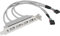 YINETTECH Cavo USB 2.0 Femmina A 4 Porte Per Scheda Madre Con Connettore A 9 Pin E Staffa PCI-E