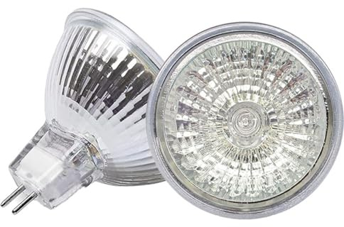 UGEFKMQ 1PCS MR16 Halogenlampen 12V / 24V / 220V 10W 20W 35W 50W GU5.3 Halogenstrahler warmweiß für Schienenbeleuchtung, Einbauleuchten 12V 10W