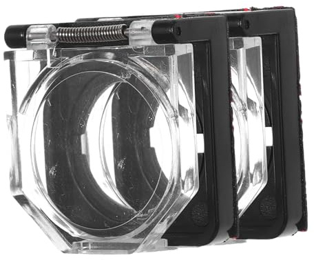 GLEAVI Cache-bouton Rond 22mm en PC Dos Autocollant, Protection Étanche Anti-poussière pour Bouton D'alimentation, pour Installations Industrielles en Extérieur, Lot de 2