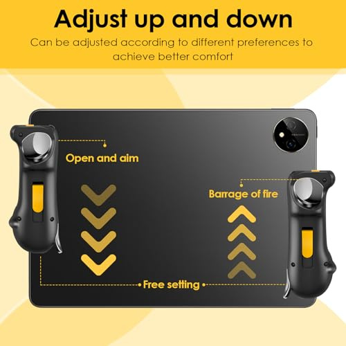 Tumintu Trigger Controller für Tablet KapazitäT L1R1 Fire Aim Button LöSt Gamepad Joystick für Telefone Aus