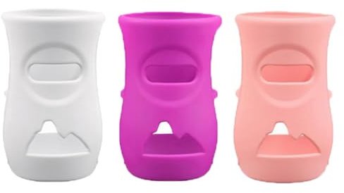1 pièce / 3 pièces manchon de protection de bouteille en verre de Silicone pour biberons, étui antidérapant 120 / 240ml housses de protection protection contre les chutes de biberon