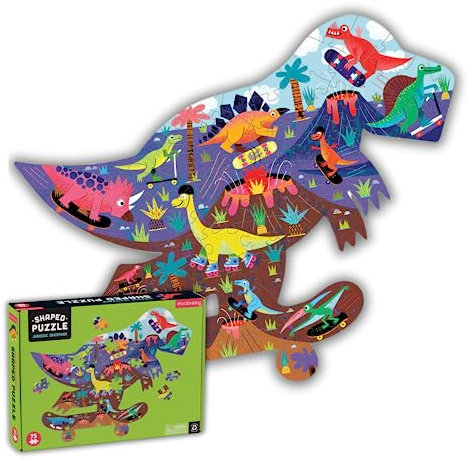 Jurassic Skatepark 75 Piece Shaped Scene Puzzle