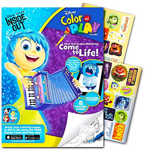 Disney Pixar Inside Out Color and Play Coloring Book - Over 30 Stickers