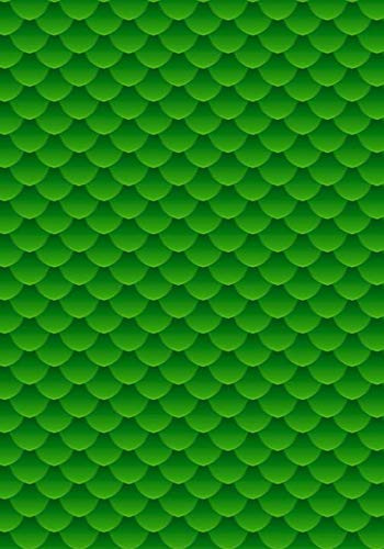 Green Dragon Scales Notebook -- Creative Journal: LINED, College Ruled, 7x10, Cream Paper, 184 Pages