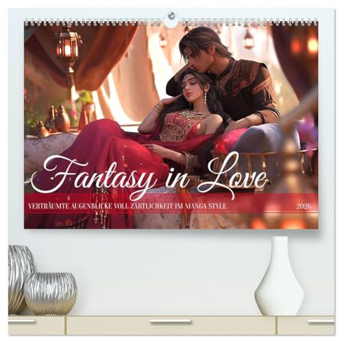 Fantasy in Love (hochwertiger Premium Wandkalender 2026 DIN A2 quer), Kunstdruck in Hochglanz: Kleine Szenen voller Vertrautheit und Liebe (CALVENDO Menschen)