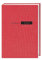 Terminer A6 2024. Roter Terminkalender mit strukturiertem Einband. Wochenplaner mit Zitaten und Lesebändchen. Taschenkalender 2024 zum Planen von Terminen.