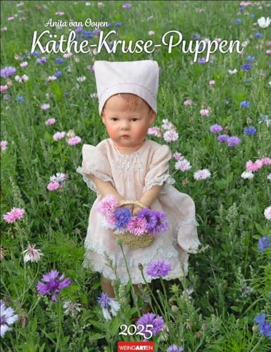 Käthe Kruse Puppen Kalender 2025: Fotokalender mit Nostalgie-Faktor. Jahres-Wandkalender mit 12 Fotos für Sammler und Puppenliebhaber. 30 x 39cm. Hochformat.