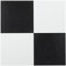 Achim Home Furnishings FTVSO10320 FTVSO10220 Vinyl-Bodenbelag, schwarz/weiß, 20 Tiles