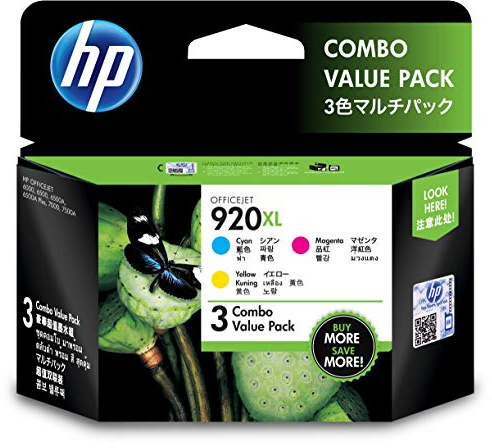 HP 920XL Color Officejet Ink Combo Pack