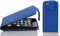 cadorabo Case works with Apple iPhone 5C in NAVY BLUE - Flip Style Case made of Structured Faux Leather - Wallet Etui Cover Pouch PU Leather Flip