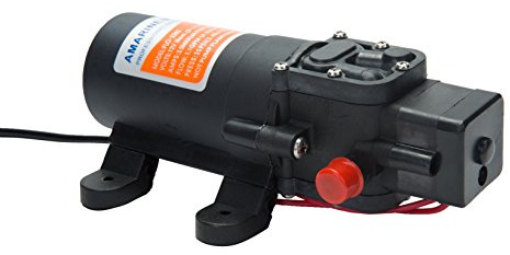Amarine-made 12 V Pompe de Pression de l'eau diaphragme 4.3 l/Min 1.1 GPM 35 PSI – Caravane/RV/Bateau/Marine