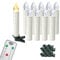 AufuN LED Kerzen Kabellos 10 Stück Weihnachtskerzen mit Fernbedienung Outdoor Weinachten LED für Weihnachtsbaum, Weihnachtsdeko, Hochzeitsdeko, Party, Feiertag, Warmweiß