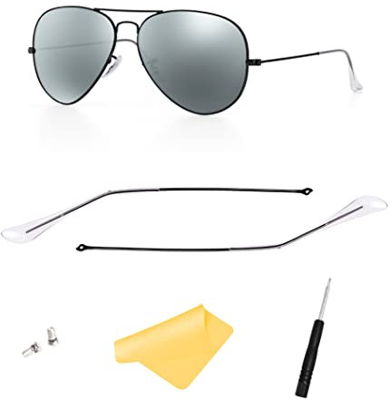 FOOUS -Bügelarmspitzen für Ray-Ban -Set für Aviator Serie RB3025. Gr. onesize