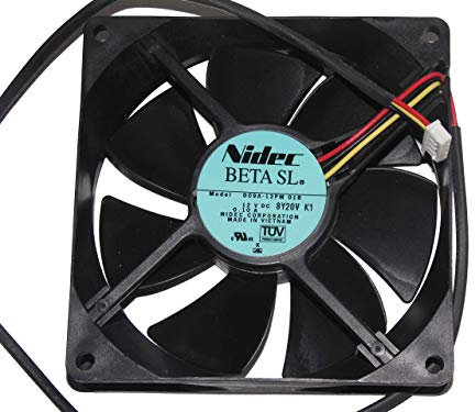 zyvpee 90 x 90 x 25 mm D09A-12PM 9 cm 12 V 0.1 A 3 cables 90 mm Ventilador para servidor