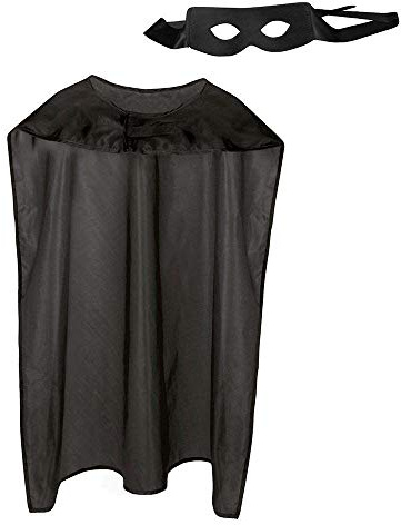 Boland - Kostüm Superheld, Set mit Maske und Umhang 90 cm | 2-teiliges Helden Kostümset, Damen und Herren, Karneval, Mottoparty und Junggesellenabschied