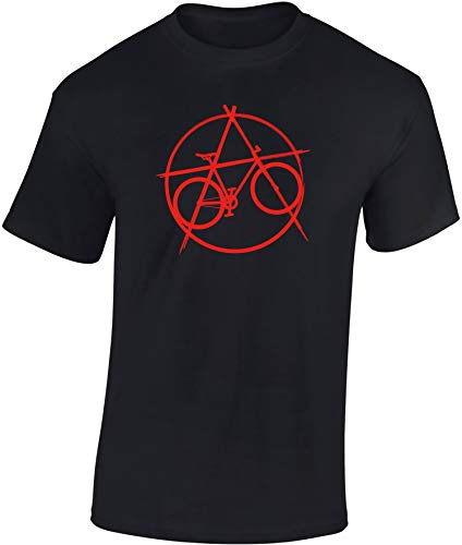 Baddery Fahrrad T-Shirt Herren - „Anarchy Bike“ | Bike Shirt für Radfahrer