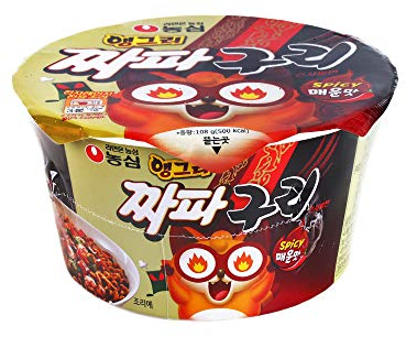 Real Taste of Ramdon(Jjapaguri) Chapaguri Cup Noodle made in Korea mixed cooking by Chapagetti and Neoguri Korean Spicy Taste (1pcs)