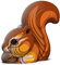 EUGY 650041 Eichhörnchen, 3D Tier-Puzzle für Kinder und Erwachsene zum Zusammenbauen, DIY Tierfigur, Bastelset ab 6 Jahren