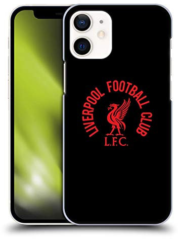 Head Case Designs Officially Licensed Liverpool Football Club Red LFC On Black Liver Bird Hard Back Case Compatible With Apple iPhone 12 Mini