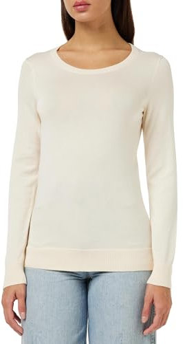 Amazon Essentials Women's Long-Sleeve Lightweight Crewneck Jumper (Available in Plus Size), Pale Peach, XL