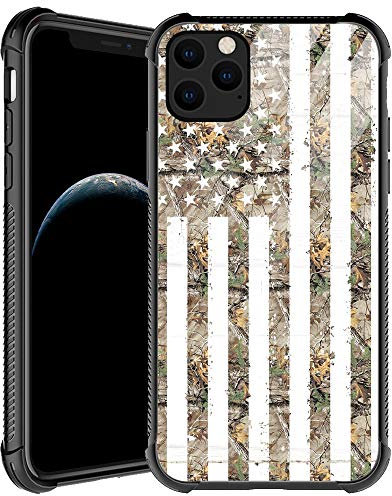 CARLOCA Case Compatible with iPhone 13 Mini Case,Camouflage American Flag Case for iPhone 13 Mini Men Boys,Anti-Scratch Soft TPU Case for iPhone 13 Mini 5.4-inch Camo USA Flag