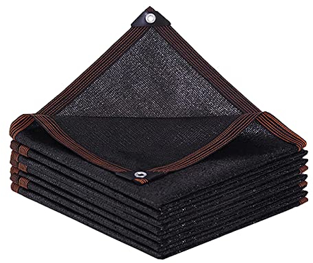 BCBIG Sonnensegel-Rechteckig FüR Balkon,Schattennetz GewäChshaus Blockieren Sie Effektiv Sonnenlicht Und UV-Strahlen, Die Luft Kann Auf Und Ab Zirkulieren,5x8m Schwarz