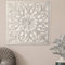 MARRAKESCH Wandbild Wanddeko aus Holz 40cm gross Ornament Adarsch weiss als Orientalische Dekoration