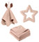 BIBS Baby Shower Geschenkset, mit BIBS-Kuscheltuch Kangaroo, Musselintüchern und einem Baby Bitie Beißring, das perfekte Geschenk für die Babyparty oder zur Geburt, 100 % Biobaumwolle, Blush
