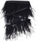 GORGECRAFT 2 m Schwarzer Straußenfederbesatz Fransen 10-15 cm Breit Bastelfedern Mit Satinband Ornament-Zubehör Für DIY-Kleid Nähen Kleidung Zubehör Kostüme Dekoration
