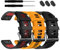 EZMVZKU 26mm Silikon Armband für Garmin Fenix 8 51mm/Fenix 7X Pro/7X/6X Pro/6X/5X Plus/5X, QuickFit Ersatzarmband Sport Uhrenarmband für Enduro 3/2/epix Pro/Descent Mk3i/quatix 8/Tactix 8 AMOLED 51mm