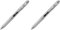 Pentel Energel Pure BLN75TL-AX Gel-Tintenroller, Schwarz, 0.5 mm Strichstärke, Nadelspitze, Druckmechanik, nachfüllbar, 1 Stück (2er Pack)