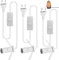 3 Stücke Kabel mit Schalter für Salzlampe Lampenfassung, E14 Flaschenadapter mit Schalter und Stecker, mit 1,8M Lampenkabel Salzlampenfassung Isolierung Salzleuchte für DIY Weinflaschen-Tischlampe