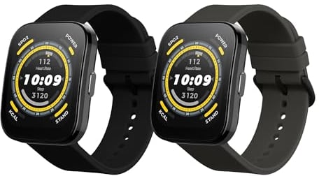kwmobile 2X Cinturino TPU Silicone Fibbia Compatibile con Huami Amazfit Bip 5 / Unity/GTR 4 Cinturino - Cinturini 14-22 cm