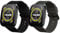 kwmobile Straps Compatible with Huami Amazfit Bip 5 Unity/Amazfit Bip 5 / Amazfit GTR 4 Straps - 2x Replacement Silicone Watch Bands - Smartwatch or Fitness Tracker - Black/Grey
