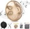Handpan 440 Hz, 10 Töne 22 Zoll Steel Handpan Instrument, Gold Performer in D Minor Zungentrommel, mit Handpan Weicher Tasche, Schlägeln, Handtrommelständer Für Anfänger, Profis, Musiktherapie
