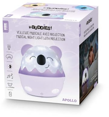 Bigben Veilleuse musicale sans fil avec projection (Koala)
