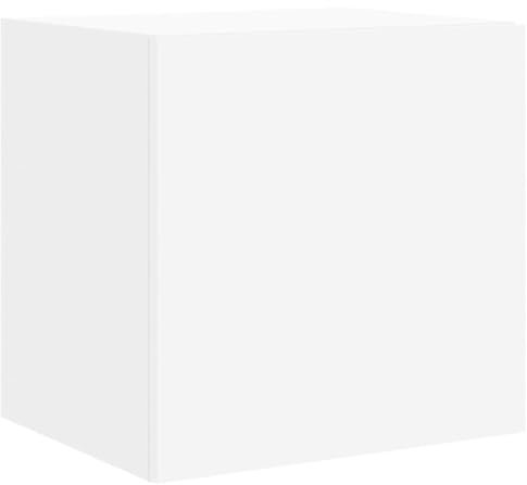 vidaXL Mueble de TV de Pared con Luces LED Blanco 40,5x35x40 cm