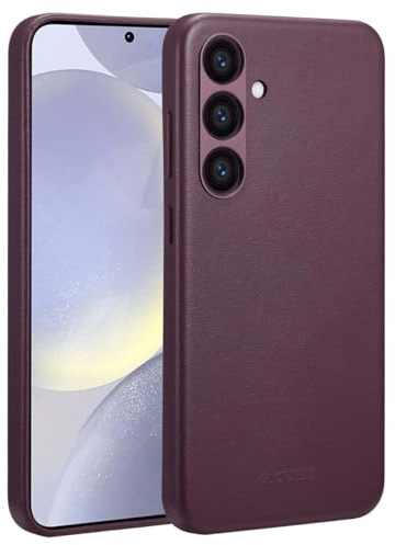 ACCEZZ MagSafe Leather Backcover - Geeignet für Samsung Galaxy S24 Plus - Heath Purple