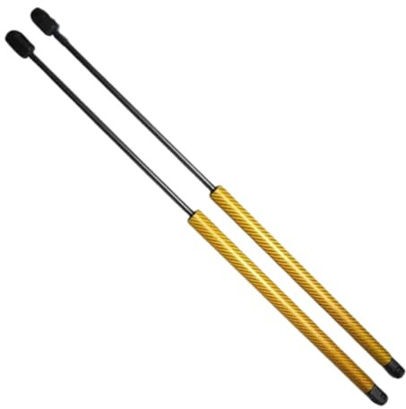 KEDOUKJ Jambes de Force de Coffre pour Pe-ugeot 207 Hatchback 2006-2014 Amortisseurs à gaz de hayon arrière Amortisseur Accessoires de pièces de Voiture 1 Ensemble (Fibre de carbone jaune)